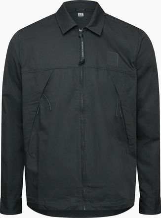 C.P. Company Mens Metropolis Series Gabardine Zip Overshirt - Grey - Size: 44/Regular