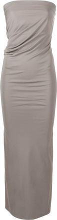 CHRISTOPHER ESBER strapless ruched dress - women - Viscose - 12 - Grey