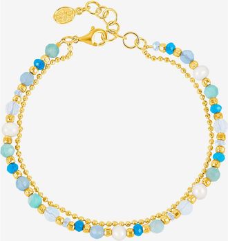 Dower & Hall Serenity Orissa Bracelet in Yellow Gold Vermeil at Nordstrom, Size 8
