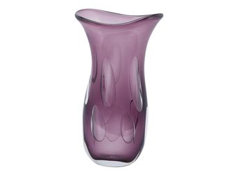 Schubiger M&ouml;bel Vase Fluxus Glas Violett H: 37 cm