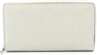 Gucci Pre-owned Wallets, female, Gray, Size: ONE SIZE Pre-owned Leather Wallet