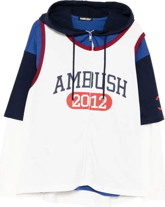 AMBUSH Basketbal gelaagde hoodie - Wit