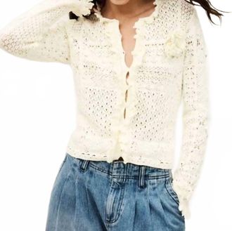 BA&SH Soria Cardigan In Ecru