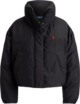 Ralph Lauren Jassen, Dames, Zwart, XS, Polyester, Poly Taff-Wvn Coat