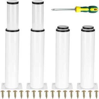 OEM Patas Ajustables Para Muebles (4 Piezas), Patas Met&aacute;licas Para Mesa, Altura Ajustable De 0 A 140 Mm, Ideales Para Muebles De Cocina, Armarios, Camas Y