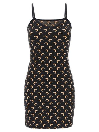 Marine Serre Black Moon Dress