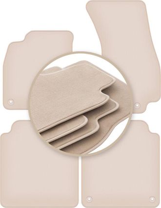 OEM Alfombrillas Beige Premium Para Audi A8 D5 Long 2017-2022