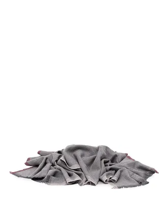 Brunello Cucinelli Wool And Cashmere Diagonal Twill Scarf