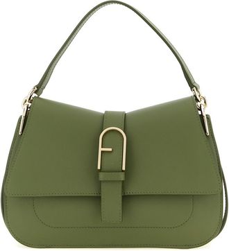 Furla Green Flow Medium Shoulder Bag