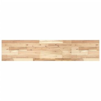 Berkfield Home Floating Shelf 120x30x2 cm Untreated Solid Wood Acacia in Brown | Size: 120 x 30 x 2 cm