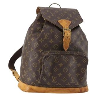 Louis Vuitton Pre-owned Backpacks, female, Brown, Size: ONE SIZE Pre-owned Vintage Canvas Backpack