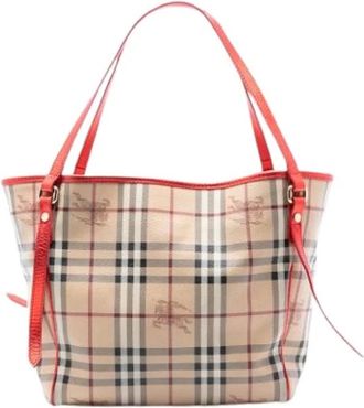 Burberry Pre-owned Tote Bags, female, Beige, Size: ONE SIZE Pre-owned Vintage Tote Bag