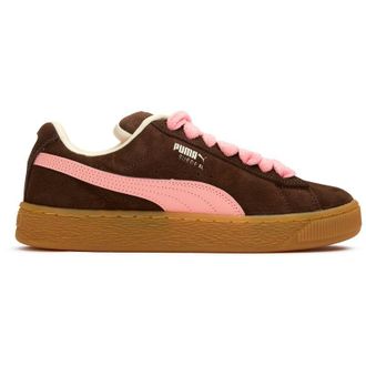 Puma Womens Suede Xl Lace Trainers - Maroon - Size UK 5