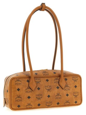 MCM Aren Shoulder Bag - Cognac