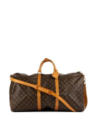 Louis Vuitton Keepall Bandouli&egrave;re 60 travel bag - Brown
