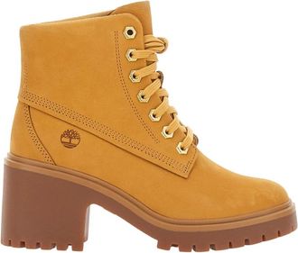 Timberland Stone Heights Enkellaarzen - Dames - Veterlaarzen - Beige - 36 EU - Leer - Schoenen