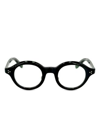 Yellows Plus Richard round-frame glasses - Black