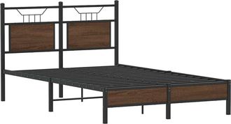 vidaXL Vidaxl - Estructura De Cama Sin Colch&oacute;n Madera Marr&oacute;n Roble 120x190 Cm