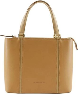 Burberry Pre-owned Handbags, female, Beige, Size: ONE SIZE Pre-owned Handbag