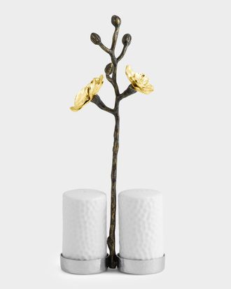 Michael Aram Gold Orchid Salt and Pepper Set
