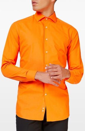 OppoSuits The Orange Button-Up Shirt at Nordstrom, Size Xxx-Large