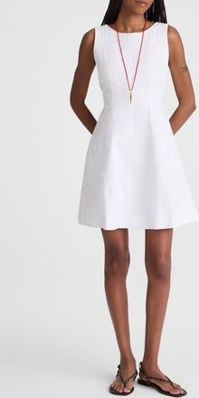 Madewell The Rylee Cotton Minidress in White at Nordstrom, Size 12