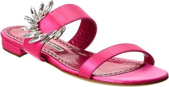 Manolo Blahnik Chivela 10 Satin Sandal