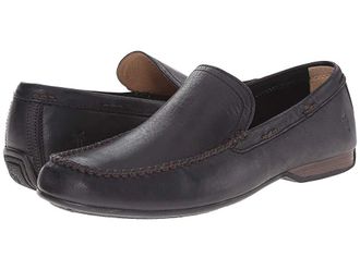 Frye Lewis Venetian Mens Slip on Shoes Black Oiled Vintage : 10.5 D - Medium, Leather