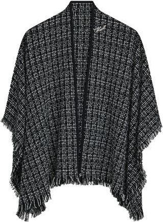 Karl Lagerfeld Marled Ruana in Black at Nordstrom Rack, Size One Size Oz