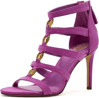 Vince Camuto Azelie Caged High Heel Womens Sandals Orchid Blossom : 6.5 M, Suede