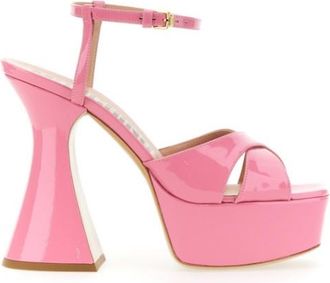 Moschino Pink Ankle Strap Heels