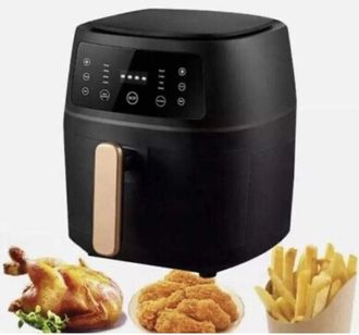 Trade Shop Trade Shop - Pantalla T&aacute;ctil Inteligente De 8lt Air Fryer Sin Aceite De Pez De Vegetales