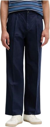 Benetton Pantalones Anchos - Trousers - Hombre - Azul - 2XL
