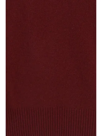 Lisa Yang Womens Knit Sweater Veira Deep Plum Cashmere (capra Hircus)