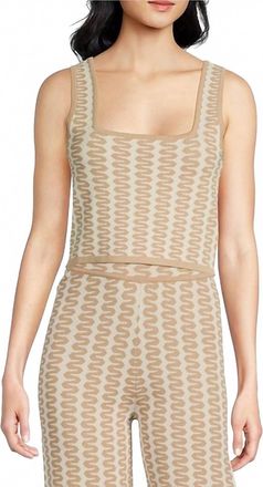 Lucy Paris Bora Crop Top In Tan