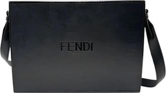 Fendi Pre-owned Cross Body Bags, male, Black, Size: ONE SIZE Pre-owned Leather fendi-bags