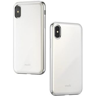 Moshi Iglaze - Funda Ultradelgada A Presi&oacute;n Para Iphone Xs / X - Blanco Perla