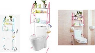 Trade Shop Trade Shop - Organizer Mensole Scaffale Sopra Water Wc Gabinetto Bagno Salvaspazio