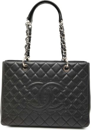 Chanel 2009-2010 Caviar Grand Shopping tote bag - Zwart
