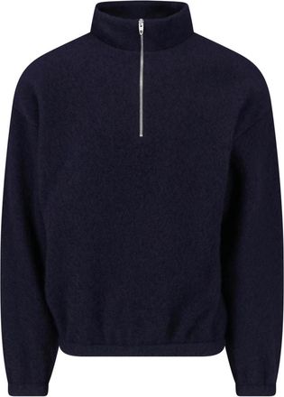 Jil Sander Wool Blend Zip-Up Sweater