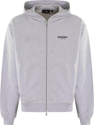 Represent Club Zip Hoodie in Grijs - Heren - Vesten met rits - Grijs - XL - Hoodies & sweatvesten
