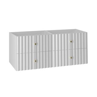 Petits Meubles Mueble bajo lavabo 120cm paneles de melamina y de mdf blanco