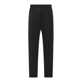 Dsquared2 Slim-fit Trousers, male, Black, Size: M One Pleat Wool Pant