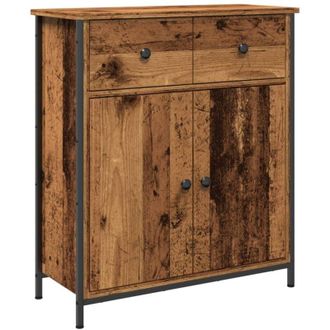 vidaXL Vidaxl - Aparador De Madera De Ingenier&iacute;a Madera Envejecida 70x30x80 Cm