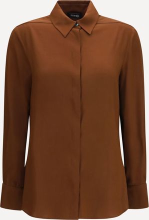 Ella Silk Shirt with back gathering Female 40