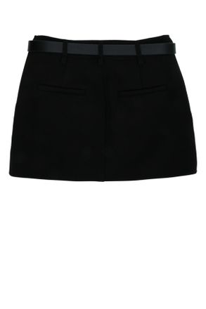 Elisabetta Franchi Belt Skirt - Black