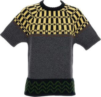 Marni Truien & Vesten, Dames, Grijs, S, Wol, Round-neck Truien