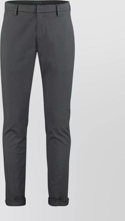 Dondup cotton straight-leg trousers