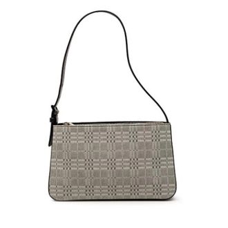 Burberry Pre-owned Shoulder Bags, female, Gray, Size: ONE SIZE Pre-owned Canvas Shoulder Bag