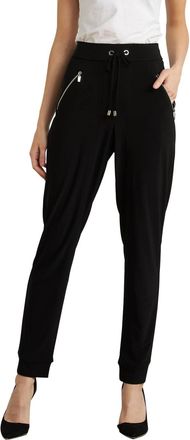 Joseph Ribkoff High Waist Relaxed Jogger In Black